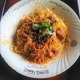 豚の角煮de青しそ香る☆和風パスタ